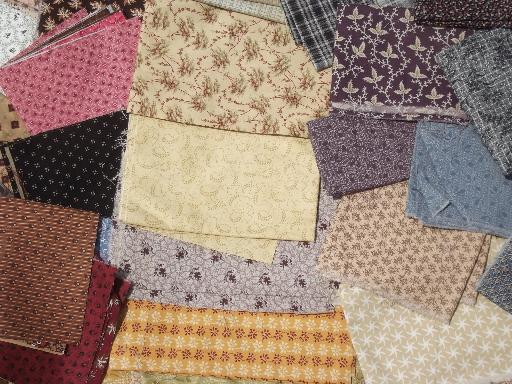 photo of 18 lbs cotton print quilt fabrics, designer quilting prints 200+ fat quarters  #9