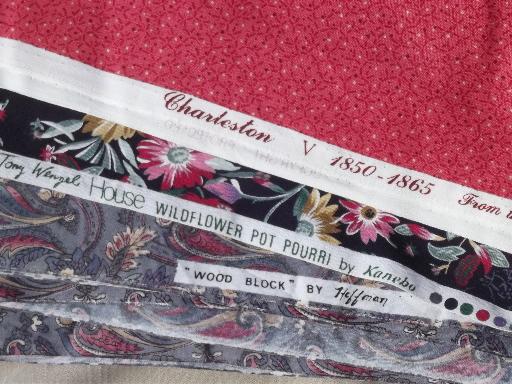 photo of 18 yds print cotton quilt fabric, floral prints quilting fabric lot  #6