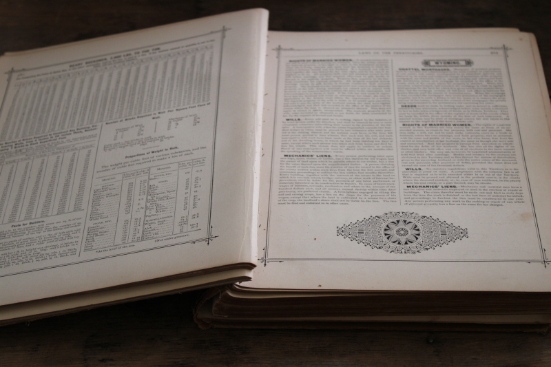 photo of 1800s antique book Victorian etiquette illustrated notes & love letters, contracts & business forms #6