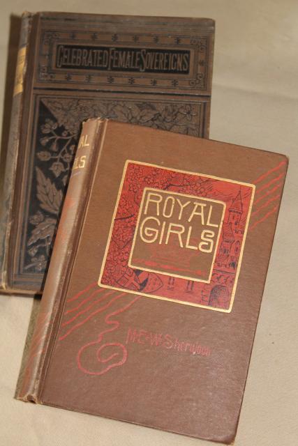 photo of 1800s antique lives of royal women, queens & princesses, suffragette vintage women's studies #1