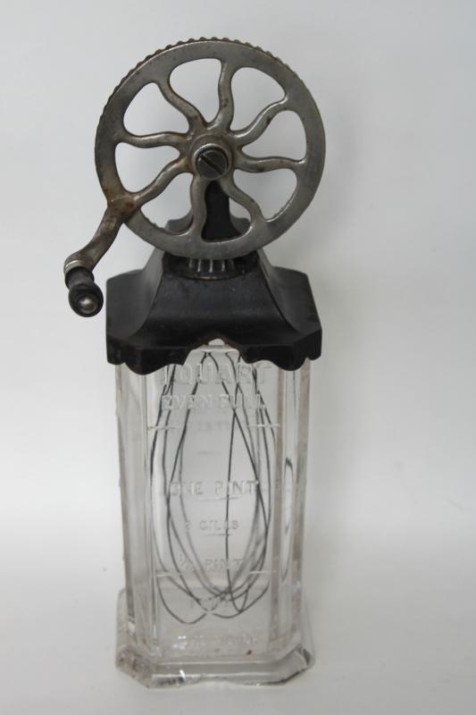 photo of 1800s vintage beater jar egg whip whisk drink mixer Silver's - Brooklyn #1