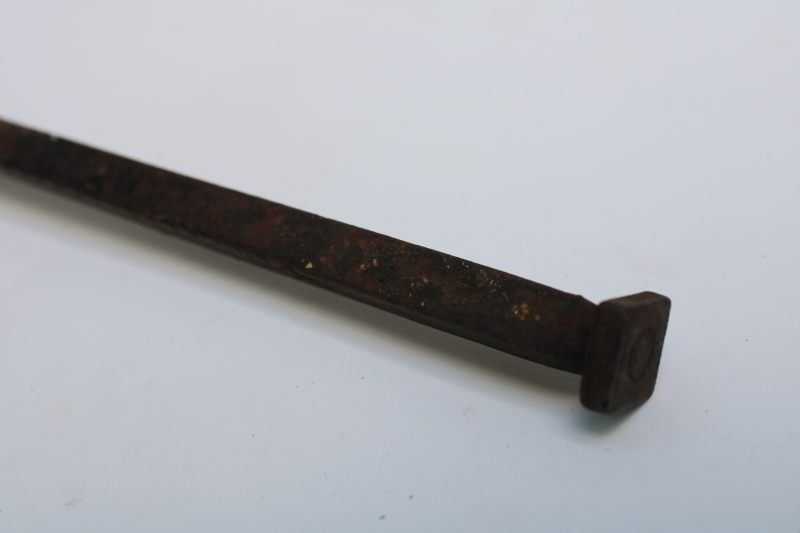 photo of 1800s vintage primitive farm tool, antique steelyard balance scale w/ forged iron hooks  #8