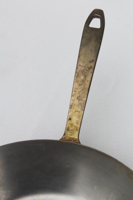 photo of 1801 Paul Revere ware saute pan, brass handle stainless steel cookware #7