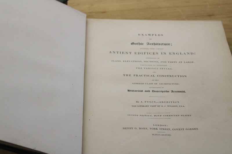 photo of 1830s Pugin Gothic Architecture historic English buildings, drawings, engravings architectural ornamentation #4