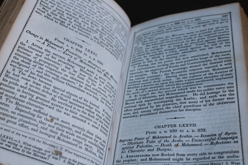 photo of 1848 book Modern History, antique 19th century textbook w/ beautiful old paper, font, engravings  #4