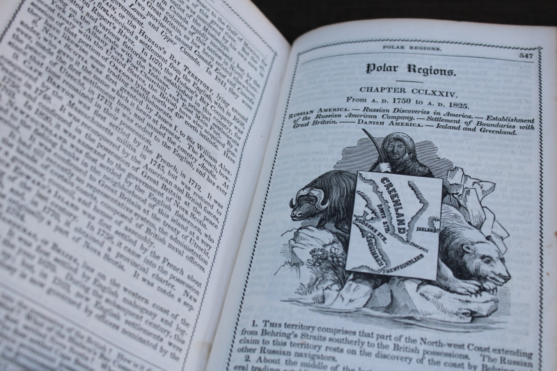 photo of 1848 book Modern History, antique 19th century textbook w/ beautiful old paper, font, engravings  #6