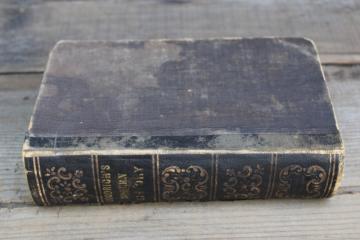 catalog photo of 1848 book Modern History, antique 19th century textbook w/ beautiful old paper, font, engravings 