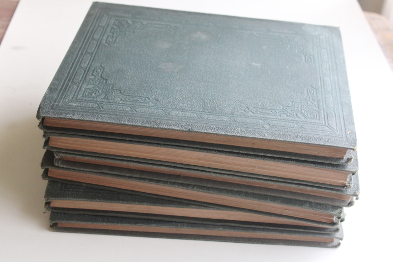 photo of 1860s Eminent Americans w/ portraits, six large volumes complete set Victorian antique books  #15