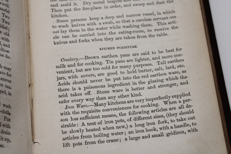 photo of 1860s book American Womans Home Harriet Beecher Stowe Domestic science home economics Victorian housekeeping #6