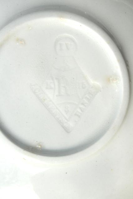 photo of 1860s vintage antique white ironstone china embossed prairie wheat English tea or coffee cups #10