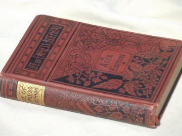 catalog photo of 1870 Life of Empress Josephine, antique  Alta edition book w/ old gold