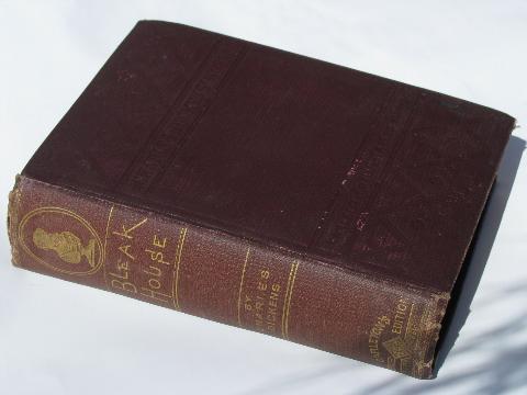 photo of 1870s antique illustrated Works of Dickens, 15 volumes, 19th century vintage #2