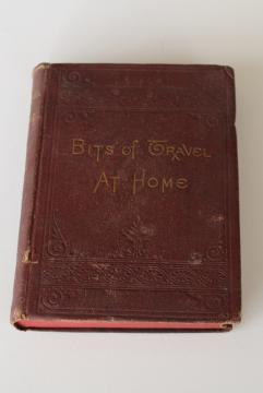 1870s antique travel adventures book California, Colorado Rocky mountains