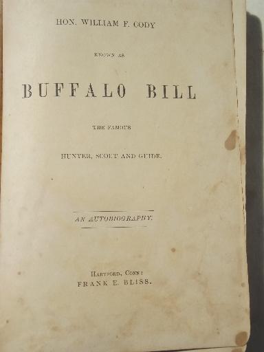 photo of 1870s autobiography of Buffalo Bill, wilderness hunter, scout & guide #4