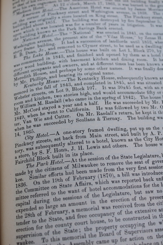 photo of 1880 book History of Dane County Wisconsin early settlement & local people of the Madison area  #2