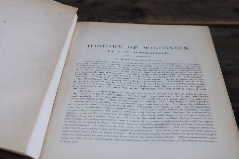photo of 1880 book History of Dane County Wisconsin early settlement & local people of the Madison area  #10