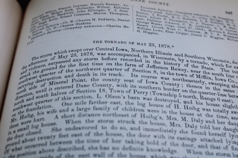 photo of 1880 book History of Dane County Wisconsin early settlement & local people of the Madison area  #14