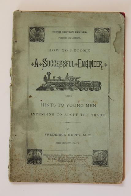 photo of 1880s How to Become a Successful Engineer, railroad trade tips & morals for young men #1