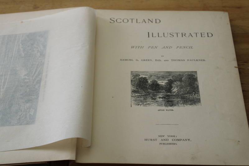 photo of 1880s antique book, Scotland illustrated with engravings, Scots scenic & historical landmarks #8