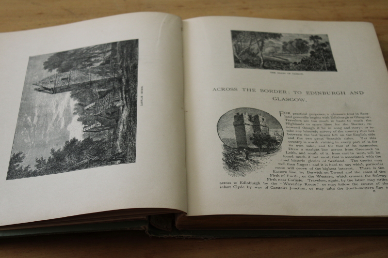 photo of 1880s antique book, Scotland illustrated with engravings, Scots scenic & historical landmarks #9