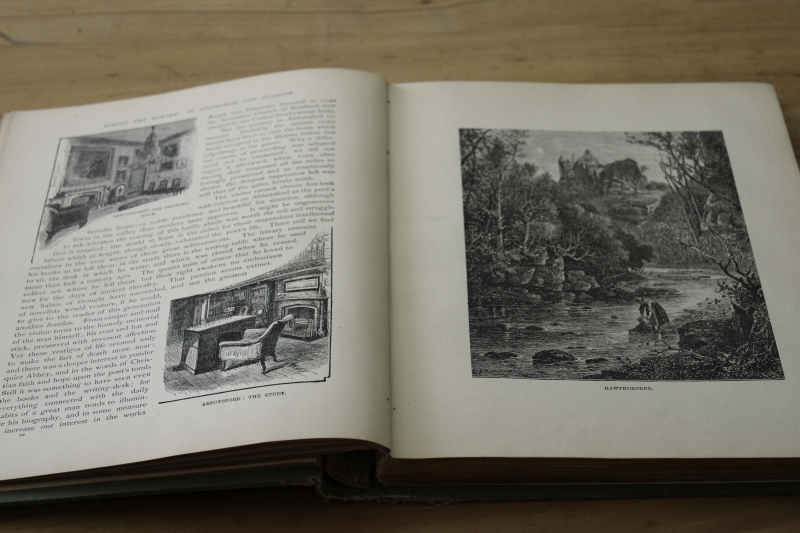 photo of 1880s antique book, Scotland illustrated with engravings, Scots scenic & historical landmarks #11