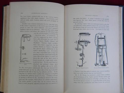 photo of 1890s antique doctor or surgeon's medical textbook - Orthopedic Surgery #2