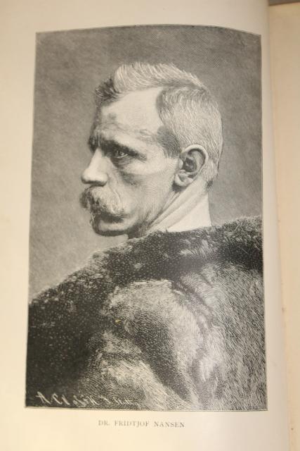 photo of 1890s polar exploration Greenland history travel adventure w/ engravings antique book #7