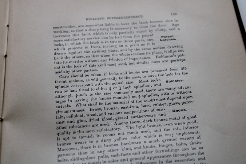 photo of 1890s vintage builders book Building Superintendence for architects, construction operation #7