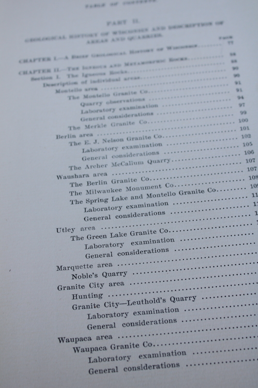 photo of 1896 Building & Ornamental Stones, 1901 Clays & Clay Industries of Wisconsin, antique books Wisconsin regional products  #3