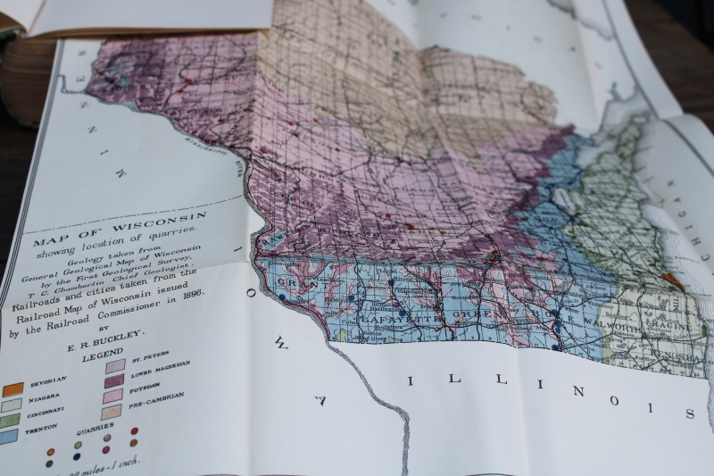 photo of 1896 Building & Ornamental Stones, 1901 Clays & Clay Industries of Wisconsin, antique books Wisconsin regional products  #4