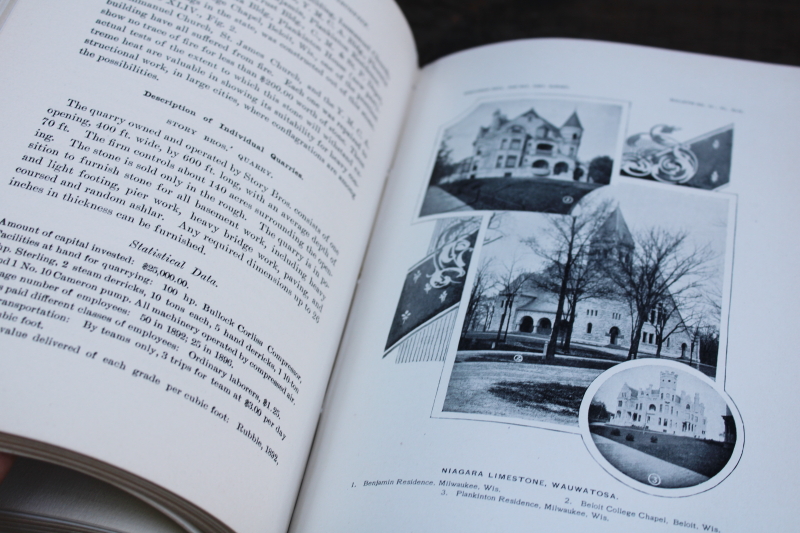 photo of 1896 Building & Ornamental Stones, 1901 Clays & Clay Industries of Wisconsin, antique books Wisconsin regional products  #8
