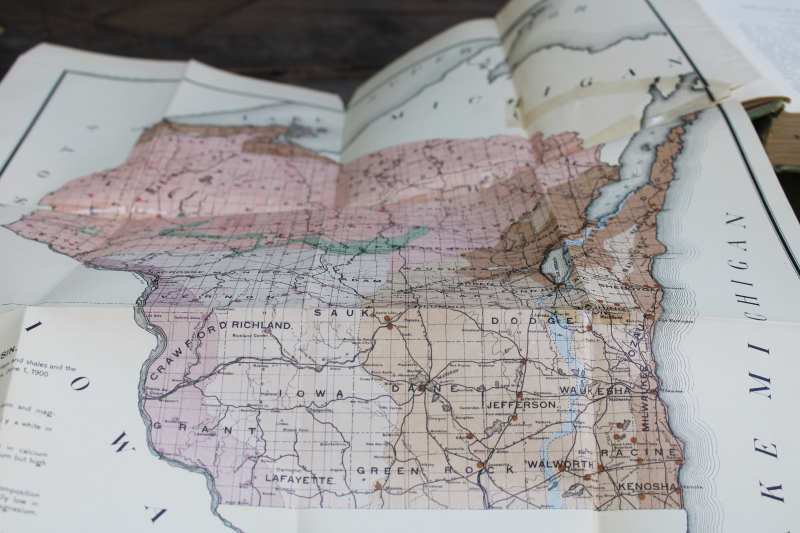 photo of 1896 Building & Ornamental Stones, 1901 Clays & Clay Industries of Wisconsin, antique books Wisconsin regional products  #15