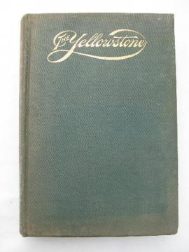 catalog photo of 1900 Yellowstone National Park guide maps/illustrations