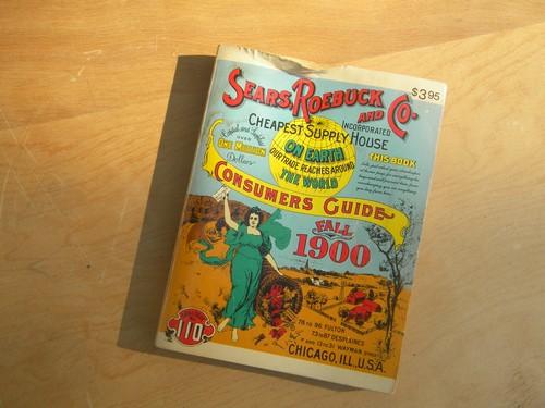 photo of 1900 vintage Sears, Roebuck & Co catalog w/1120 pages, 1970 reprint #1