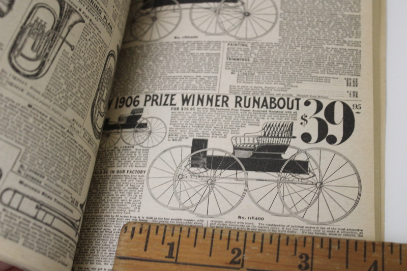 photo of 1909 Sears catalog reprint, 1970s vintage reproduction small paperback book  #5