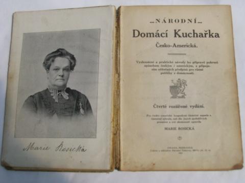 photo of 1914 vintage Czech cook book, Domestic Cooking, ethnic recipes #2