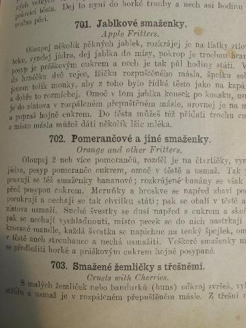 photo of 1914 vintage Czech cook book, Domestic Cooking, ethnic recipes #3