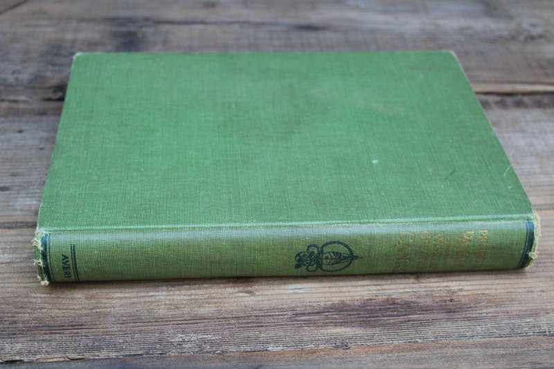 photo of 1915 antique book photos & story of the Panama Canal, embossed gold & green cloth cover #7
