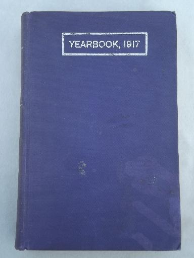 photo of 1917 US Department of Agriculture  yearbook, vintage USDA farm year book  #1