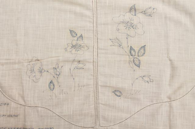 photo of 1920s 30s flapper vintage flowered capelet to embroider, make-up cape stamped to stitch #3