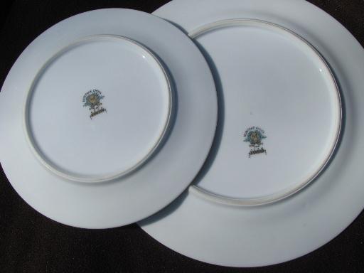 photo of 1920s 30s vintage Noritake Ashford hand-painted china dishes set for 4 #5