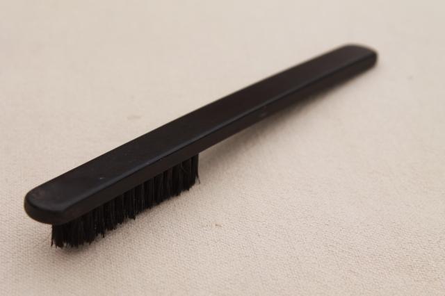 photo of 1920s 30s vintage bakelite typewriter brush, Underwood Elliott Fisher Co. #3