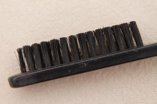 photo of 1920s 30s vintage bakelite typewriter brush, Underwood Elliott Fisher Co. #6