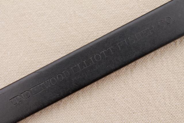 photo of 1920s 30s vintage bakelite typewriter brush, Underwood Elliott Fisher Co. #7