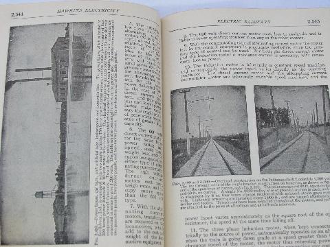 photo of 1920s Hawkins illustrated engineer's electrical guidebook electric trains & automobiles, gas engines etc. #3