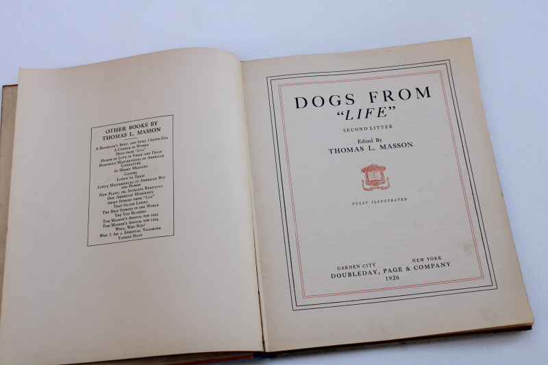 photo of 1920s vintage Dogs from Life magazine, early 1900s cartoon art, comic drawings #2