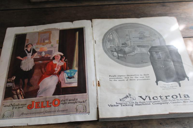 photo of 1920s vintage Good Housekeeping magazine full of old ads, Alice in Wonderland cover #8