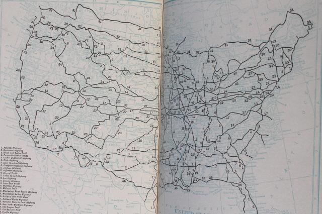 photo of 1920s vintage Literary Digest Atlas of the World w/ color maps, large paper fold outs #7