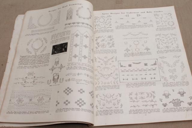 photo of 1920s vintage McCalls embroidery sewing book, art deco designs & needlework patterns  #6