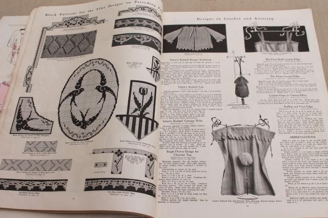 photo of 1920s vintage McCalls embroidery sewing book, art deco designs & needlework patterns  #11